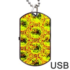 Cut Glass Beads Dog Tag Usb Flash (one Side) by essentialimage