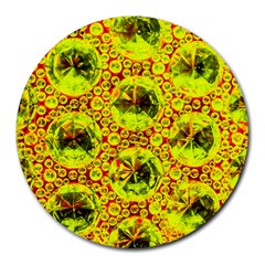 Cut Glass Beads Round Mousepads by essentialimage