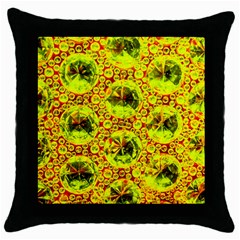 Cut Glass Beads Throw Pillow Case (black) by essentialimage