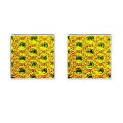 Cut Glass Beads Cufflinks (square) by essentialimage