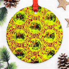 Cut Glass Beads Round Ornament (two Sides) by essentialimage