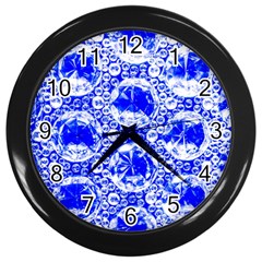 Cut Glass Beads Wall Clock (black) by essentialimage