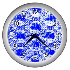 Cut Glass Beads Wall Clock (silver) by essentialimage