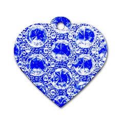 Cut Glass Beads Dog Tag Heart (two Sides) by essentialimage