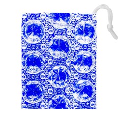 Cut Glass Beads Drawstring Pouch (4xl) by essentialimage