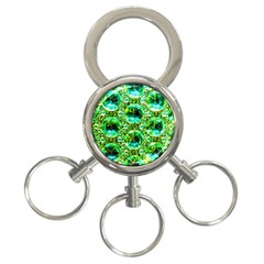 Cut Glass Beads 3-ring Key Chain by essentialimage