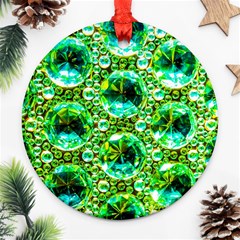 Cut Glass Beads Round Ornament (two Sides) by essentialimage