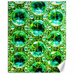 Cut Glass Beads Canvas 11  X 14  by essentialimage