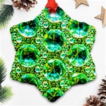 Cut Glass Beads Snowflake Ornament (Two Sides) Back