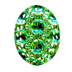 Cut Glass Beads Ornament (oval Filigree) by essentialimage