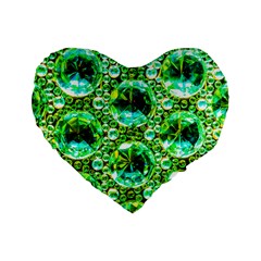 Cut Glass Beads Standard 16  Premium Heart Shape Cushions by essentialimage