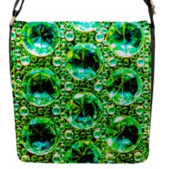 Cut Glass Beads Flap Closure Messenger Bag (s) by essentialimage