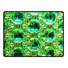 Cut Glass Beads Double Sided Fleece Blanket (small)  by essentialimage