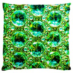 Cut Glass Beads Large Flano Cushion Case (two Sides) by essentialimage