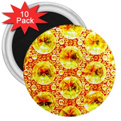 Cut Glass Beads 3  Magnets (10 Pack)  by essentialimage