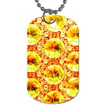 Cut Glass Beads Dog Tag (One Side) Front