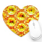 Cut Glass Beads Heart Mousepads Front