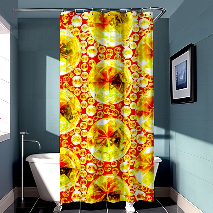 Cut Glass Beads Shower Curtain 36  x 72  (Stall) 