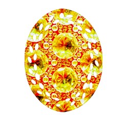 Cut Glass Beads Ornament (oval Filigree) by essentialimage