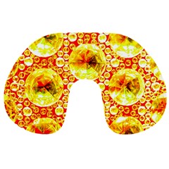 Cut Glass Beads Travel Neck Pillow by essentialimage