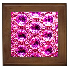 Cut Glass Beads Framed Tile by essentialimage