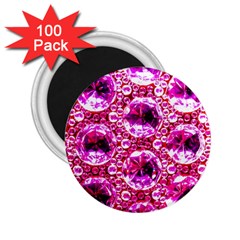 Cut Glass Beads 2 25  Magnets (100 Pack)  by essentialimage