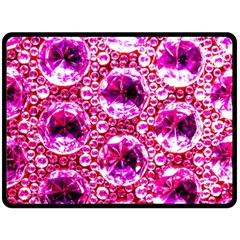 Cut Glass Beads Fleece Blanket (large)  by essentialimage