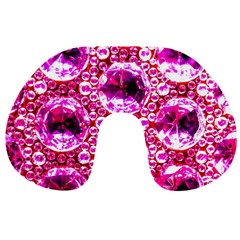 Cut Glass Beads Travel Neck Pillow by essentialimage