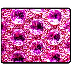 Cut Glass Beads Double Sided Fleece Blanket (medium)  by essentialimage