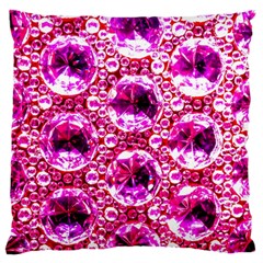 Cut Glass Beads Large Flano Cushion Case (two Sides) by essentialimage