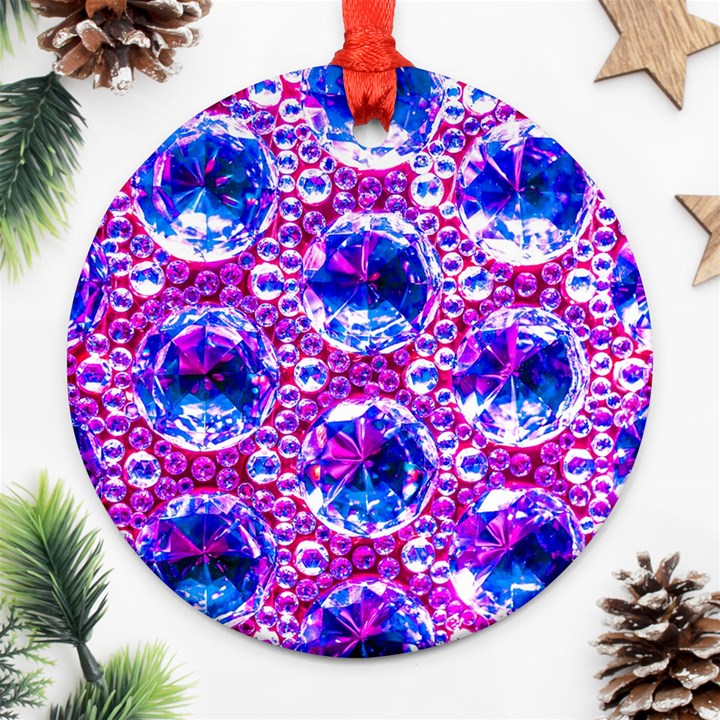 Cut Glass Beads Ornament (Round)