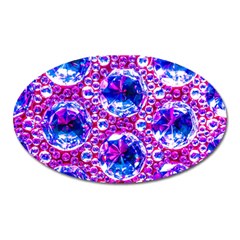 Cut Glass Beads Oval Magnet by essentialimage