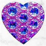 Cut Glass Beads Jigsaw Puzzle (Heart) Front