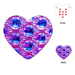 Cut Glass Beads Playing Cards Single Design (heart) by essentialimage