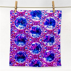 Cut Glass Beads Face Towel by essentialimage