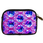 Cut Glass Beads Digital Camera Leather Case Back