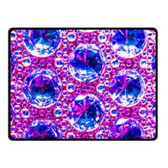 Cut Glass Beads Fleece Blanket (small) by essentialimage