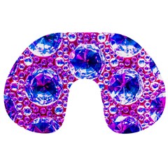 Cut Glass Beads Travel Neck Pillow by essentialimage