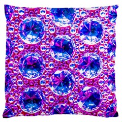 Cut Glass Beads Standard Flano Cushion Case (one Side) by essentialimage