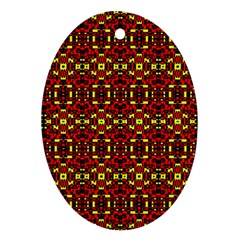 Rby 61 Oval Ornament (two Sides) by ArtworkByPatrick