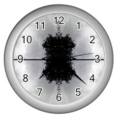 Cloud Island With A Horizon So Clear Wall Clock (silver) by pepitasart