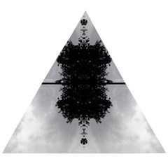 Cloud Island With A Horizon So Clear Wooden Puzzle Triangle by pepitasart