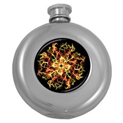 Ablaze Round Hip Flask (5 Oz) by litana