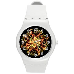 Ablaze Round Plastic Sport Watch (m)