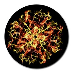 Ablaze Round Mousepads