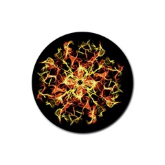 Ablaze Rubber Coaster (round)  by litana