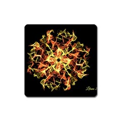 Ablaze Square Magnet