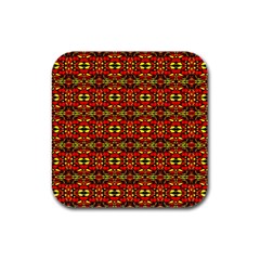 Rby 63 Rubber Square Coaster (4 Pack)  by ArtworkByPatrick