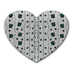 Leafs Clouds And Drawing Heart Mousepads by pepitasart