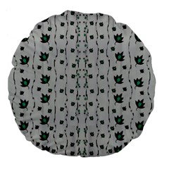 Leafs Clouds And Drawing Large 18  Premium Flano Round Cushions by pepitasart